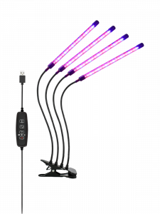 Фитолампа для растений с таймером на прищепке Огонек OG-LDP08